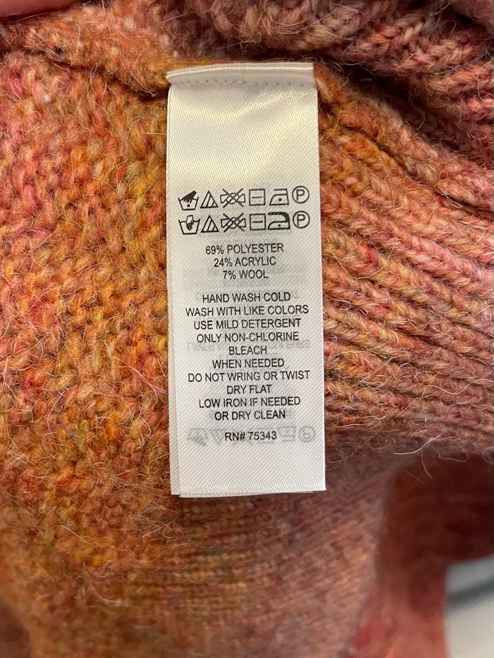 Christian Siriano Open-Front Gradient Knit Cardigan Sweater - Pink/Orange - Picture 5 of 8